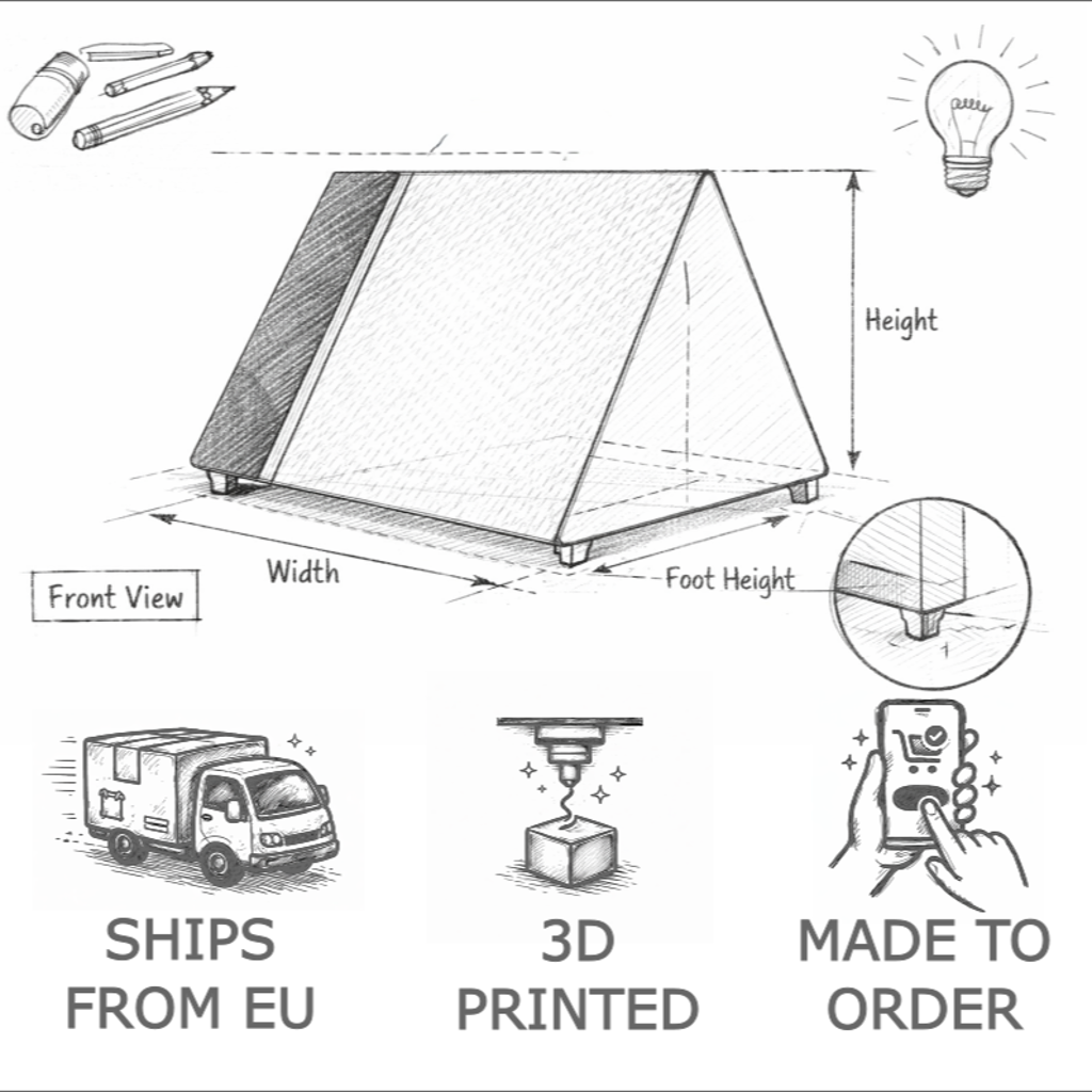 Library Lamp "KNYGA" – 3D printed LED light blending among books