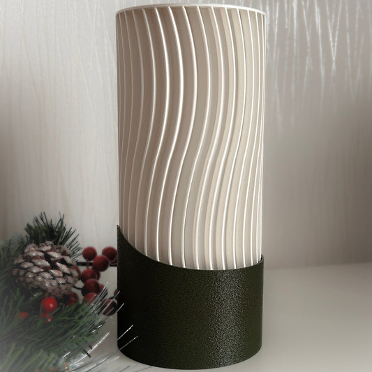 Wavy 3D Printed LED Lamp „BANGA“