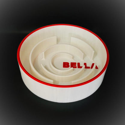 Suņu lēnās ēšanas bļoda LABIRINTAS – ar personalizētu mājdzīvnieka vārdu