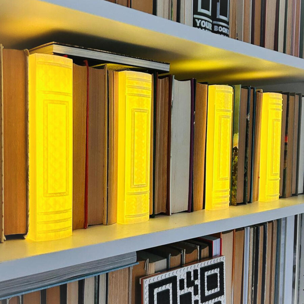 Library Lamp "KNYGA" – 3D printed LED light blending among books