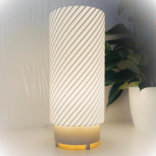 Bedside Lamp "VILNIS" - Baltic Sea inspired 3D printed nightstand light