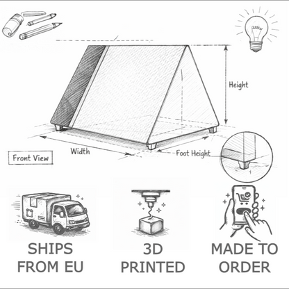 Library Lamp "KNYGA" – 3D printed LED light blending among books