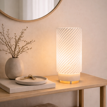 Bedside Lamp "VILNIS" - Baltic Sea inspired 3D printed nightstand light