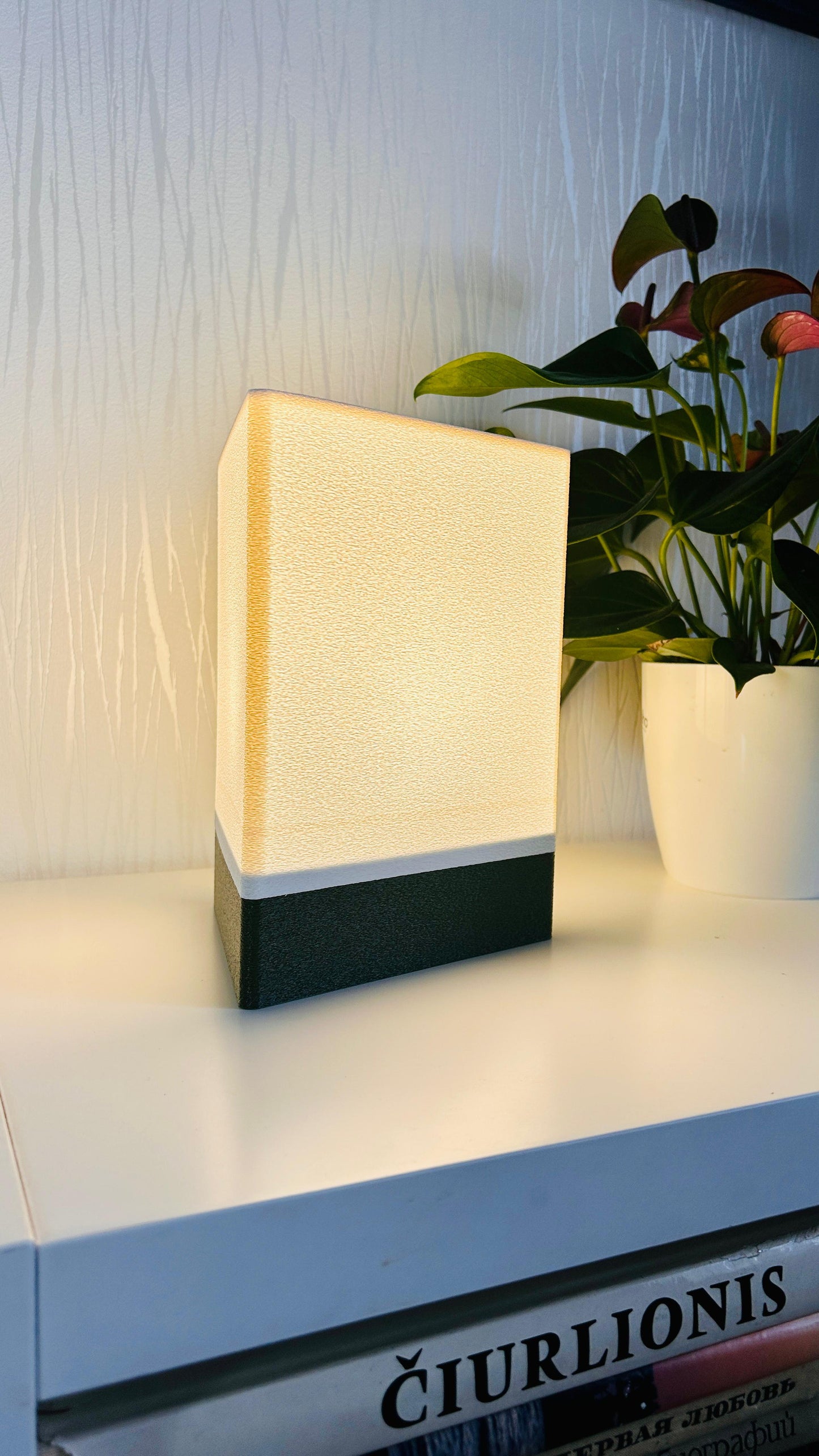 Book Rest Lamp "DOMA" - reading light with warm LED Bulb